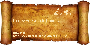 Lenkovics Artemisz névjegykártya